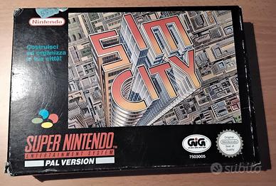 Cartuccia SimCity Super Nintendo