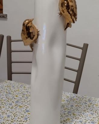 vaso in porcellana bianca shishi design 