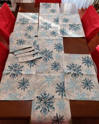 Set tavola delle Feste, con runner e tovagliette