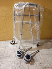 Deambulatore pieghevole nuovo 