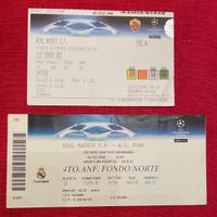 Set Biglietti Roma vs Real Madrid 2008 - Ottavi Ch