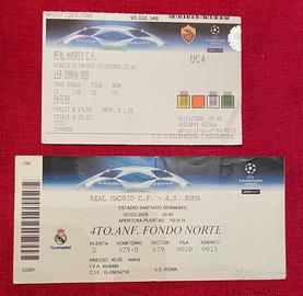 Set Biglietti Roma vs Real Madrid 2008 - Ottavi Ch