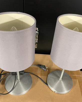 Coppia lampade da comodino e lampadine led