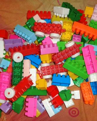 Lego simil-lego Lotto vintage di giocattoli