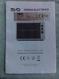 Forno Elettrico MXD 70 Litri (1800W)