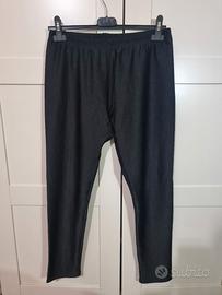 Leggings effetto lucido felpati