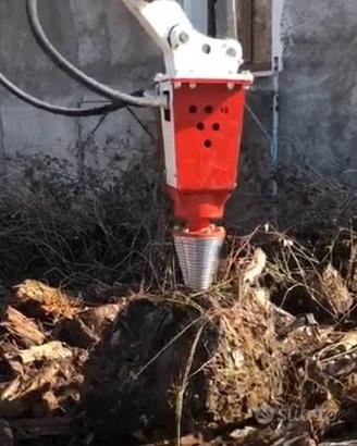 Spaccalegna a vite per mini escavatore