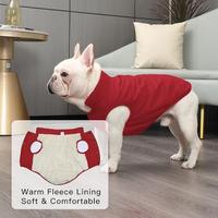Gilet Trapuntato Rosso per Cane con Interno in Pel