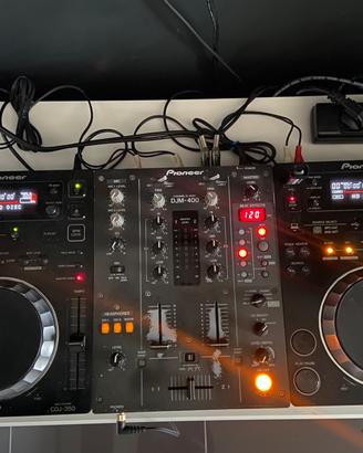 Pioneer cdj 350 + pioneer mixer djm 400