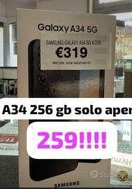 SAMSUNG A34 256 GB NUOVO SOLO APERTO