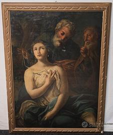 Susanna e i Vecchioni – Antico olio tela XVIII sec