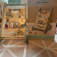 Carrello primi passi in legno Little Dutch