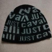 cappello lana nero grigio uomo Roberto Cavalli