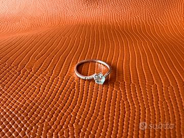 Completo in oro e diamante TOPAZIO azzurro