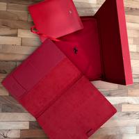 Portadocumenti Ferrari pelle rossa