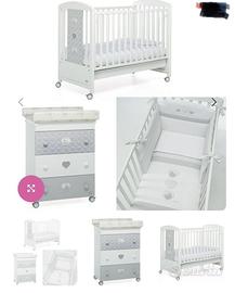 Lettino e bagnetto fasciatoio