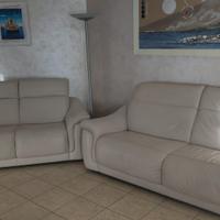 Coppia divani pelle 2+3 posti (anche separatamente