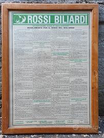 Regolamento per il gioco del biliardo 
