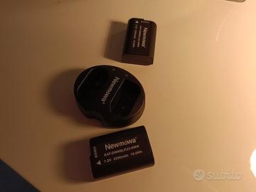 Batterie BLK 22 per Panasonic  + Caricabatterie.
