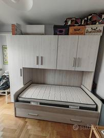 Cameretta mobile ponte con doppio letto 