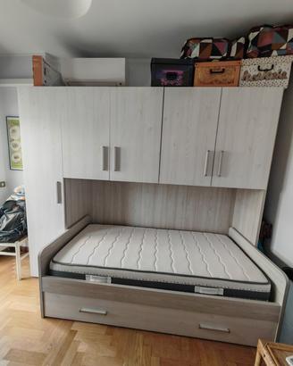 Cameretta mobile ponte con doppio letto 