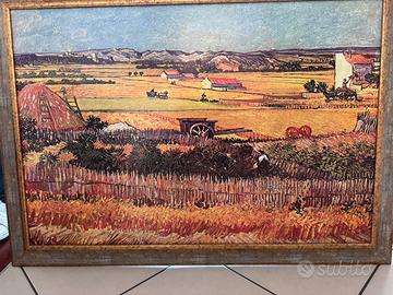 Quadro paesaggio rurale stile Van Gogh