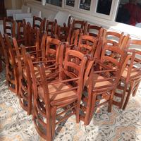 sedie in blocco da tavernetta o ristorante 