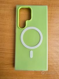 Cover verde mela con magsafe S24 ultra 