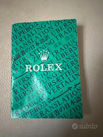 Rokex libretto certificato cronometro