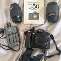 Kit fotografico Nikon D50 completo + 2 obbietivi