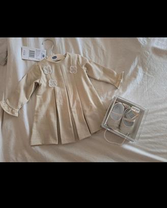 Set chicco vestito e scarpette bello ed elegante