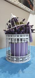 Composizione floreale shabby chic