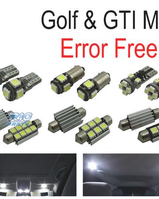 KIT 15 LAMPADE LED INTERNE PER VOLKSWAGEN VW GTI G