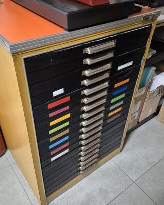 cassettiera da tipografo