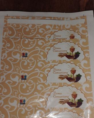 Biglietti per bomboniere per la prima comunione 