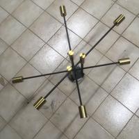 plafoniera a 6 luci completa di lampade led