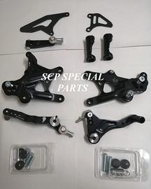 Kawasaki zx 10 r 16 23 pedane racing regolabili