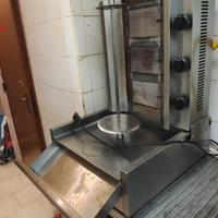 girarrosto verticale per kebab 