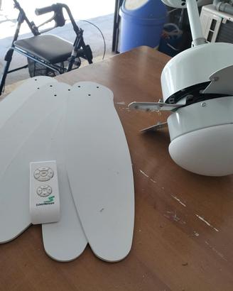 ventilatore da soffitto con luce e telecomando 