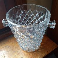 Secchiello in vetro per il ghiaccio lavorato