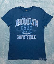 T-shirt OVS blu Brooklyn 52 New York 14/15anni