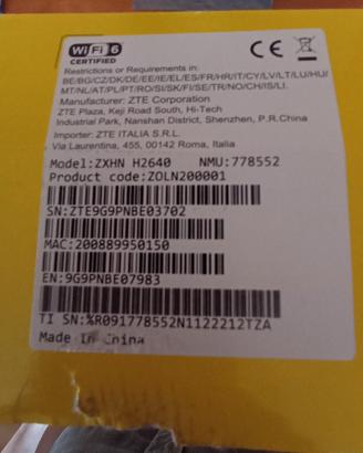 modem router poste italiane 
