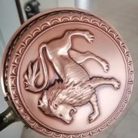 Pentolino Vintage  in Rame con Leone