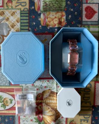 Swarovski Octagon Watch - Pink Rose Gold