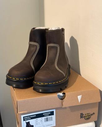 Dr. Martens stivali Rigger Zebzag senza lacci N.38
