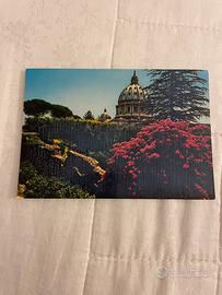 Cartolina vintage religiosa Cupola San Pietro Roma