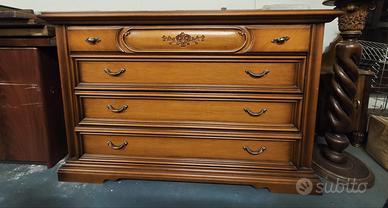 Comò Classico in Legno Masello – 4 cassetti