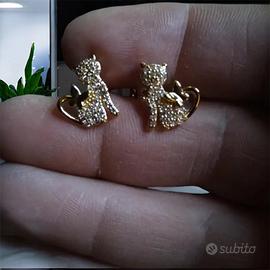 Orecchini a forma di gattino