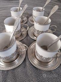 Servizio caffè  peltro da 6