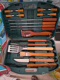 set - valigetta griglia/barbecue 
